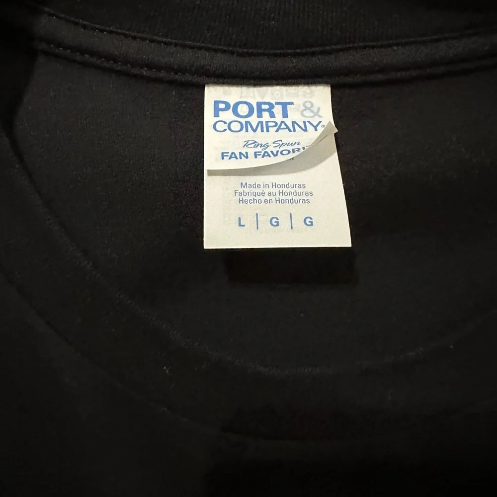 Black Short Sleeves Back To Back Design Tshirt “Long Ride” BNWT Large - Picture 4 of 5